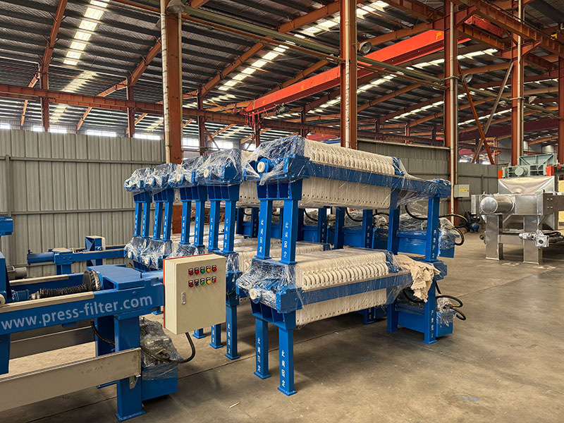 Filter press finished products