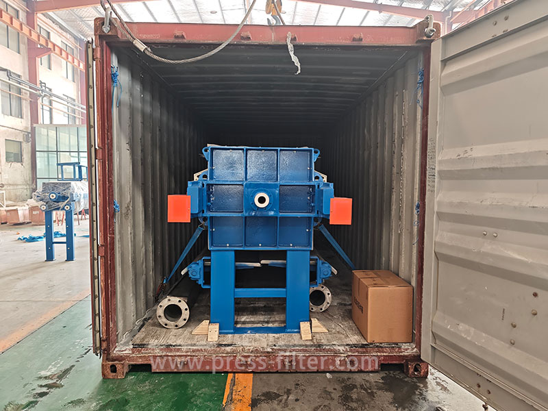 Filter press shipment